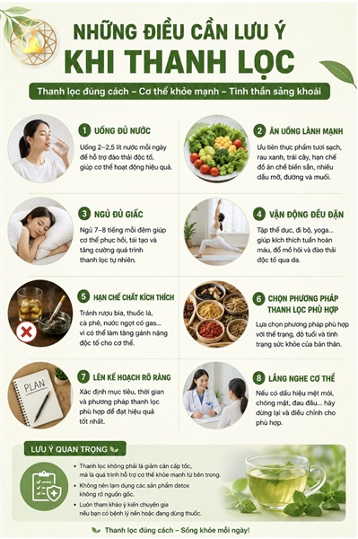 NHỮNG ĐIỀU CẦN LƯU Ý TRƯỚC VÀ SAU THANH LỌC